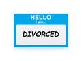 I am divorced tag Royalty Free Stock Photo