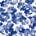 Blurred flower seamless vector pattern,