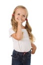 I am so excited - little girl smiling Royalty Free Stock Photo