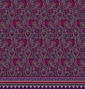 Traditional digital printed design pattern