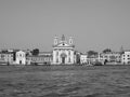 I Gesuati church in Venice in black and white