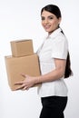 I got my parcels ! Royalty Free Stock Photo