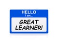 I am great learner tag