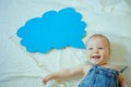 I am so happy. Portrait of happy little child. Sweet little baby. New life and birth. Family. Child care. Childrens day Royalty Free Stock Photo