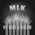 I Have a Dream. happy Martin Luther King Royalty Free Stock Photo
