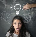 I have an idea! Royalty Free Stock Photo