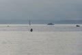 Sailing in the Puget Sound water Royalty Free Stock Photo