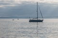 Sailing in the Puget Sound water 2 Royalty Free Stock Photo