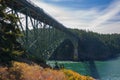 Metallic bridge at Deception Pass