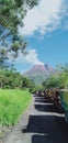 I have travelling in merapi& x27;s mountain at Jogjakarta Royalty Free Stock Photo
