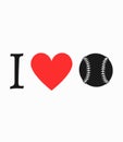 I heart baseball icon