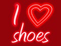 I heart shoes Royalty Free Stock Photo