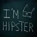 I am hipster Royalty Free Stock Photo