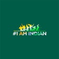 I am indian. With happiness people illustration. Vector illustration
