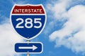 I-285 interstate USA highway road sign Royalty Free Stock Photo