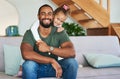 I just want to give my daughter the best. Portrait of a father and his little daughter relaxing together at home.