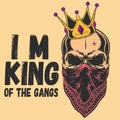 I am king of The gangs Royalty Free Stock Photo