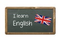 I learn English