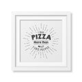 I like pizza more than i like people - Quote typographical Background.