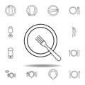 I\'ll be a regular customer, table etiquette icon. Set can be used for web, logo, mobile app, UI, UX on white background
