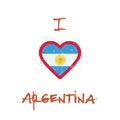 I love Argentina t-shirt design.