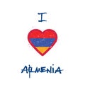 I love Armenia t-shirt design.