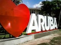 I love Aruba Royalty Free Stock Photo