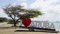 I Love Aruba Sign Royalty Free Stock Photo