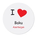 I love azerbaijan on white