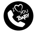 I Love Baby Phone Royalty Free Stock Photo