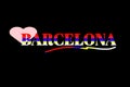 i love barcelona background design Royalty Free Stock Photo