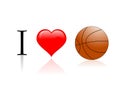 I love basketball Royalty Free Stock Photo