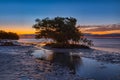 Golden Sunrise at Anne`s Beach, The Florida Keys Royalty Free Stock Photo