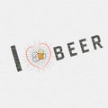 I love beer badges logos and labels for any use Royalty Free Stock Photo