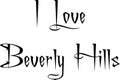 I love Beverly Hills California, text sign illustration