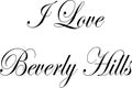 I love Beverly Hills California, text sign illustration Royalty Free Stock Photo