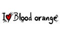 I love blood orange Royalty Free Stock Photo
