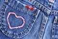 I love blue jeans Royalty Free Stock Photo