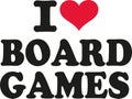 I love board games Royalty Free Stock Photo