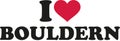 I love bouldern Royalty Free Stock Photo