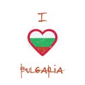 I love Bulgaria t-shirt design.