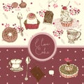 I love cake background Royalty Free Stock Photo