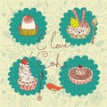 I love cake illustration