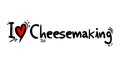 I love Cheesemaking message Royalty Free Stock Photo