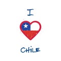 I love Chile t-shirt design.