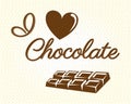 I love chocolate Royalty Free Stock Photo