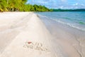 I Love City Breaks message written on sand, vacation concept, color filter applied Royalty Free Stock Photo