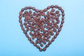 I love coffee. Coffee heart. Heart problems from coffee Royalty Free Stock Photo