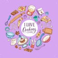 I love cooking poster