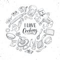 I love cooking poster